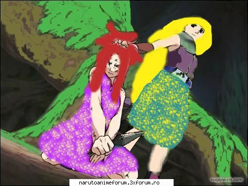 Hai sa inventam noi personaje din Naruto - ele doua sunt si Yoko - JOCURI