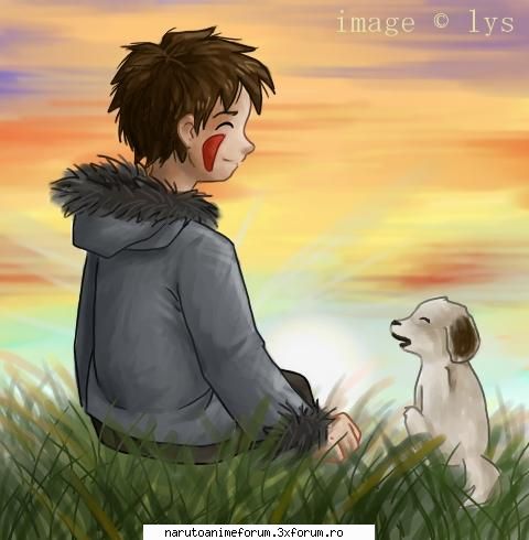 Poze cu Kiba si Akamaru - rin - KIBA INUZUKA & AKAMARU