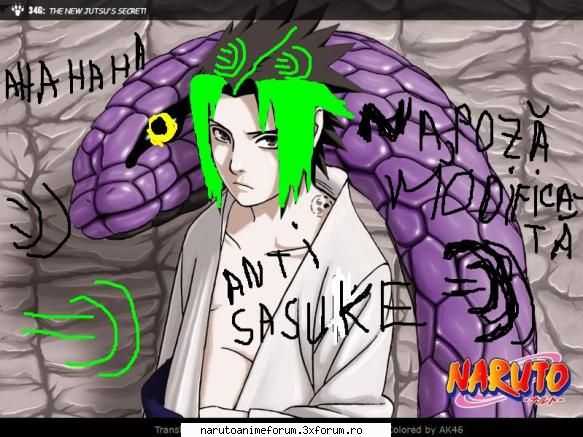 poze sasuke modificate porcarie mai poate face poza asta pui poza normala pain dai zoom colorezi